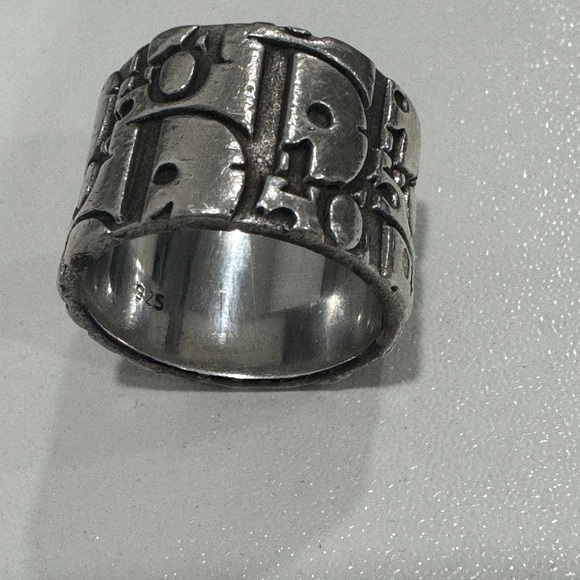 Dior oblique silver 925 ring - size 6 - Picture 1 of 6